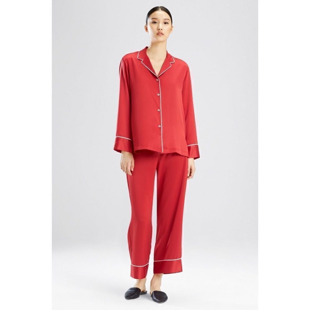 NATORI FEATHERS SATIN ESSENTIALS PJ in Carol size Large